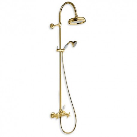 COLONNE DE DOUCHE CHAMBORD RETRO COMPLETE DORE - CRISTINA ONDYNA CH17352 COLONNE DE DOUCHE CHAMBORD RETRO COMPLETE DORE - CRISTI