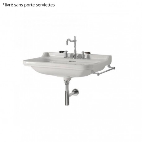 LAVABO CERAMIQUE WALDORF A SUSPENDRE OU SUR COLONNE 80-55 CM - CRISTINA ONDYNA WD8055