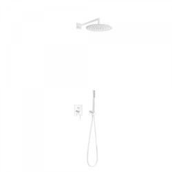 Kit MONO‑TERM® à encastrer pour douche avec Douche fixe de Ø 300 mm Blanc Mat - TRES 06218003BM Kit MONO‑TERM® à encastrer pour 