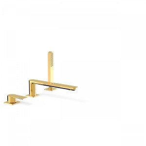 Mitigeur bain sur gorge
avec douchette anticalcaire.
· Débit : 3 bar – 16 l/min
  - TRES 20016201OR Mitigeur bain sur gorge
avec