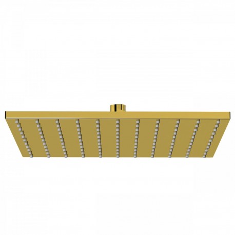 Douche de tête anticalcaire
à rotule. Laiton 300x300 mm.  - TRES 13413830OR Douche de tête anticalcaire
à rotule. Laiton 300x300