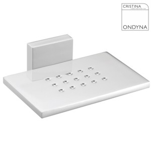 Porte savon QUATTRO a suspendre Chrome - CRISTINA ONDYNA QU12551