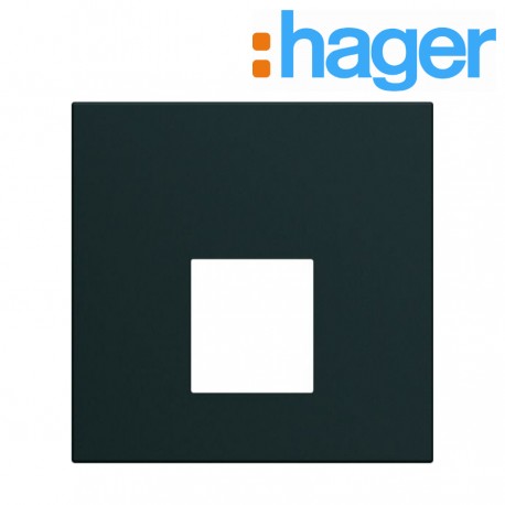 Enjoliveur prise RJ45 2 modules Night GALLERY - HAGER WXD202N