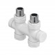 Pack vanne d'isolement en h droit monotube / bitube Blanc - ACOVA 991611