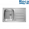 Évier pour installation sur meuble de 500 mm de large bac à gauche inox - ROCA A870H30801