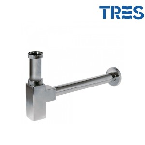 Siphon de lavabo apparent télescopique chromé  - TRES 13463420