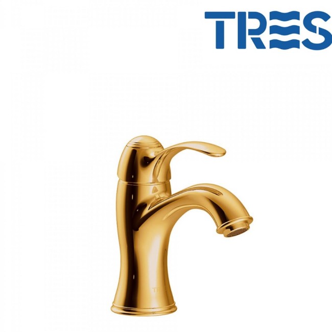 Mitigeur lavabo or TRES CLASIC  - TRES 24210301OR