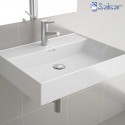 Plan vasque VENETO 810 en porcelaine blanche - SALGAR 23401
