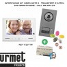 Interphone video URMET KIT NOTE 2 contrôle d'accès - 1723/71W