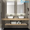 Plan de toilette chêne africain COMPAKT 46 - SALGAR 26004