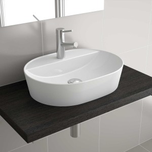 Vasque à poser en porcelaine blanche VARMEGA 515 - SALGAR 24553
