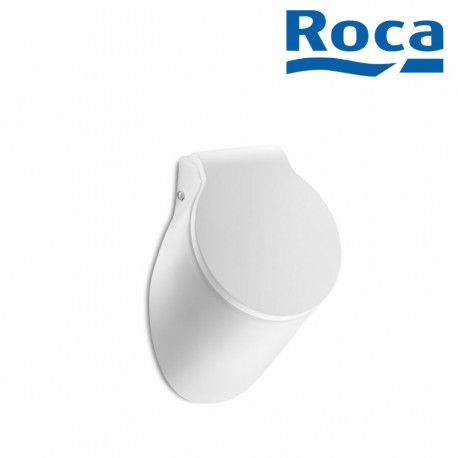 Urinoir en porcelaine avec alimentation encastrée par l'arrière et abattant blanc SPUN - ROCA A353148000