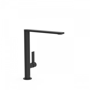 Mitigeur lavabo Noir Mat avec bec 34x10 mm PROJECT COLORS  - TRES 21140501NM