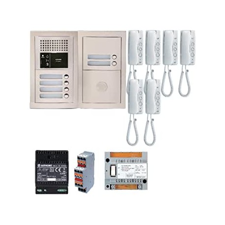 Pack audio 6 BP avec 6 postes GT1D programmés GTBA6E - Aiphone 200377