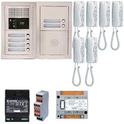 Pack audio 6 BP avec 6 postes GT1D programmés GTBA6E - Aiphone 200377