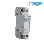 Coupe-circuit 1P+N 10A 250V domestique 1M -  HAGER L12401