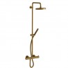 Colonne de douche thermostatique complete Triverde Vieux Bronze - Cristina Ondyna TV48692