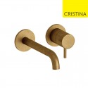 Mitigeur lavabo Triverde 2 trous bec 18 CM VIEUX BRONZE - CRISTINA ONDYNA TV25792