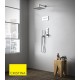 Pack douche encastrée thermostatique THERMO UP QUADRI- CRISTINA ONDYNA -XQD7230