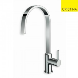 Mitigeur évier bec plat UNIC lame d'eau Chrome - CRISTINA ONDYNA KK52551