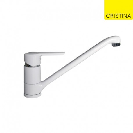 Mitigeur évier bec coulé NEW DAY Blanc - CRISTINA ONDYNA KN51160