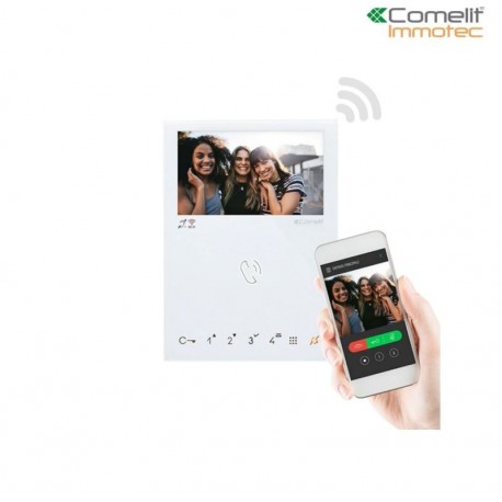 Moniteur mini mains libres wi-fi - Comelit 6741W/BM