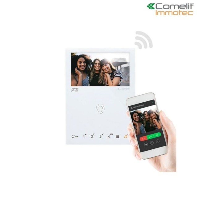 Moniteur mini mains libres wi-fi - Comelit 6741W/BM