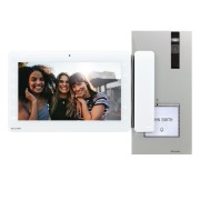 Kit visiophone couleur QUADRA 2 fils moniteur maxi 7" - Comelit 8461X/BM