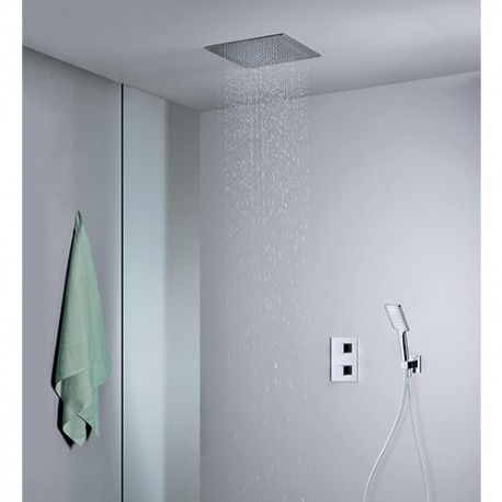 Pack encastré douche thermostatique plafond classique QUADRI - CRISTINA ONDYNA XQD852P