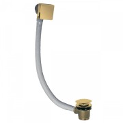 Bonde de vidage carrée clic-clac avec système de remplissage Or 24K - TRES 03453440OR