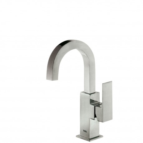 Mitigeur lavabo Acier CUADRO COLORS -  TRES 00660502AC