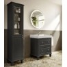 Meuble 2 tiroirs et lavabo Gris Unik Carmen- ROCA A851369417