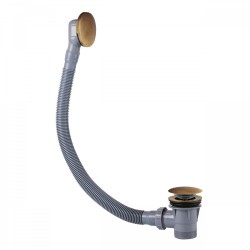 Bonde à bouchon pour lavabo bidet et évier Ø 70 Chaînette 42 cm laiton  vieilli - TRES 9134746051 - Vita Habitat