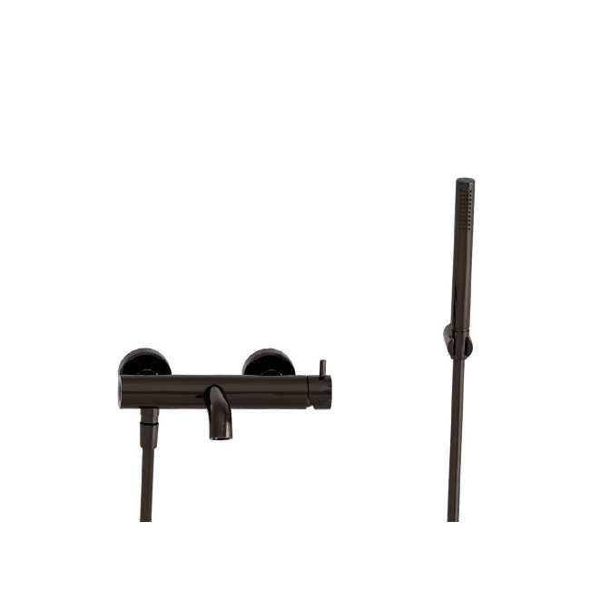 BAIN/DOUCHE TRIVERDE + Kit Douchette/Flexible/Sup CHROME NOIR - CRISTINA ONDYNA TV18072