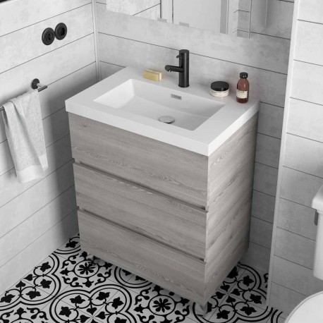 Plan vasque TOSCANA 705 charge minérale blanc - SALGAR 20749