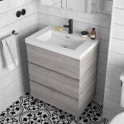 Plan vasque TOSCANA 705 charge minérale blanc - SALGAR 20749