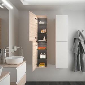 Colonne suspendue ALLIANCE Blanc Brillant 350x1600 - SALGAR 22828