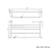 PORTE SERVIETTE BARRE RHIN/HOT - SALGAR 14694