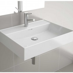 Plan vasque VENETO 610 en porcelaine blanche - SALGAR 23400