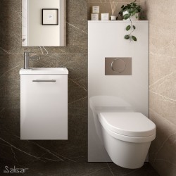 Habillage Bâti-Support pour WC suspendu Blanc Brillant NOJA - SALGAR 87798