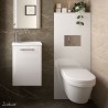 Habillage Bâti-Support pour WC suspendu Blanc Brillant NOJA - SALGAR 87798