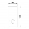 Habillage Bâti-Support pour WC suspendu Blanc Brillant NOJA - SALGAR 87798