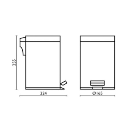 Poubelle 3L Chromé Grand Hotel - CRISTINA ONDYNA GH91551