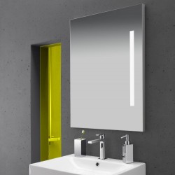 Miroir ECLAIRANT FLUORESCENT pour salle de bain 80 x 60 - CRISTINA ONDYNA  MF8060