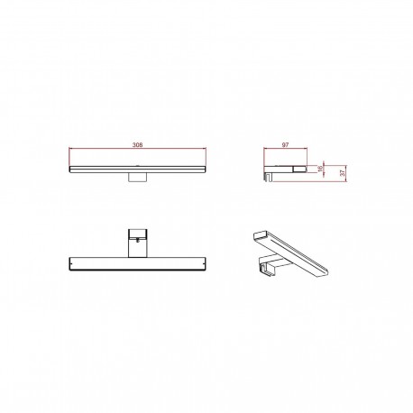 APLIQUE PANDORA 308 LUZ CÁLIDA - SALGAR 26784