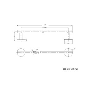 Barre porte-serviettes RHIN HOTEL chromée - SALGAR 14691