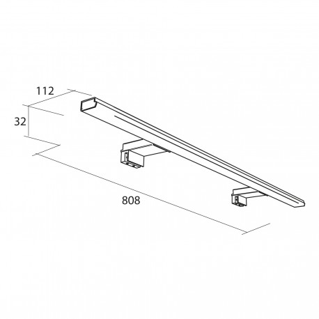 Applique PANDORA 808 lumière LED pour Miroir SALGAR 23536