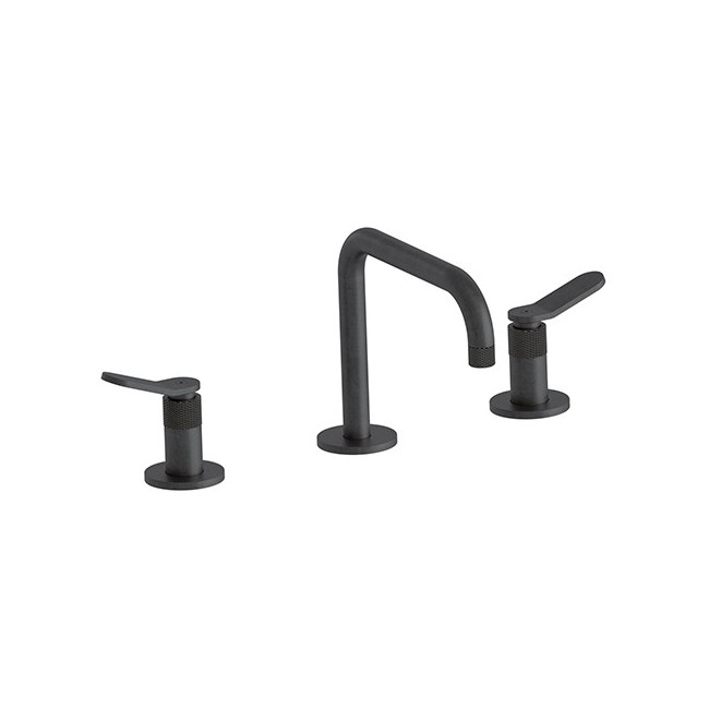 Mélangeur lavabo 3 trous Chromé Noir Brossé EAST SIDE - CRISTINA ONDYNA ES20475