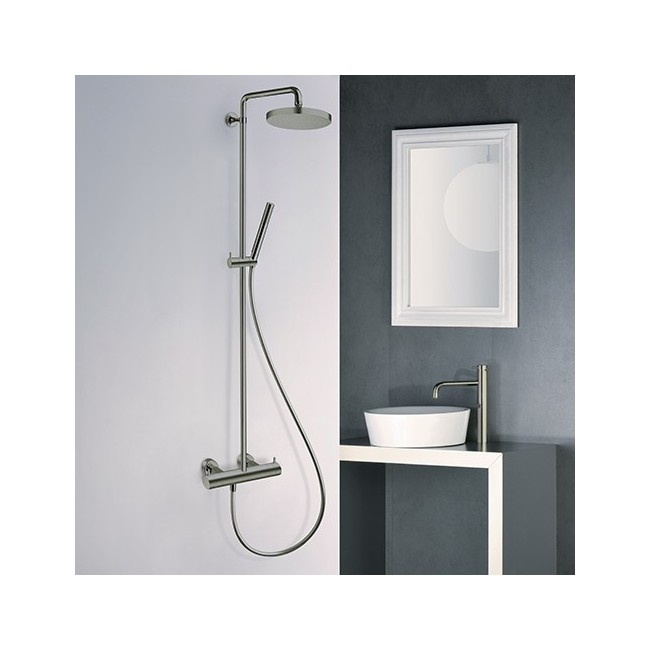 Colonne de douche thermostatique Métal brossé TRIVERDE- CRISTINA ONDYNA TV48677