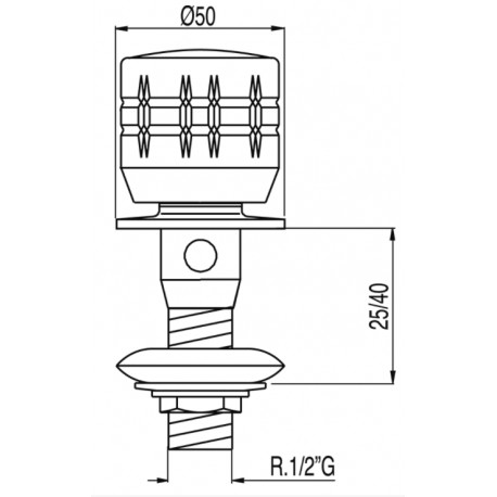 Robinet bidet 1/2”  - TRES 123125C